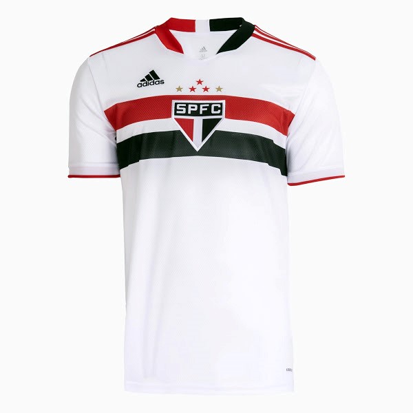 Heimtrikot Thailand Sao Paulo 2021-2022 Weiß Günstige Fußballtrikots